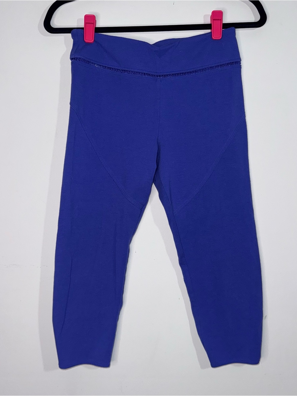 FP Movement Free People S Purple Blue Ruched Crop Leggings Yoga Balletcore
